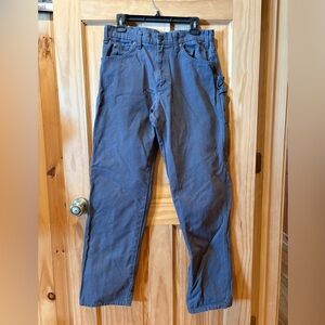 Dickies Men's Relaxed Fit Straight Leg Carpenter Duck Jeans men’s Rinsed Slate